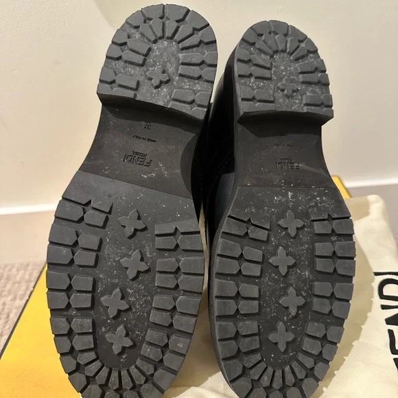 Fendi Rockoko Combat Logo Boots size 37 - Picture 2 of 6